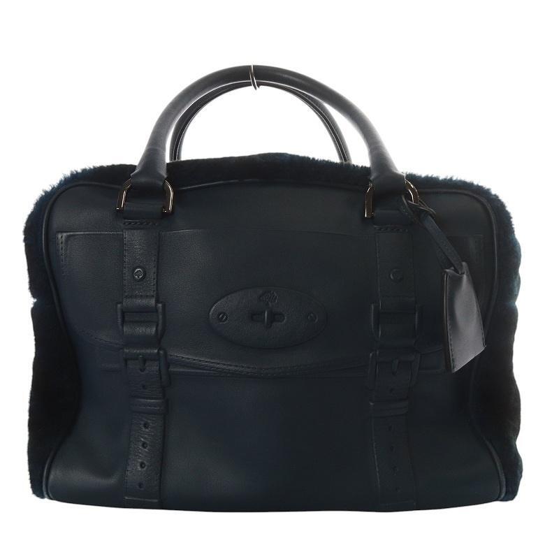 MULBERRY| (RL7176 736 A100) Mulberry Handbag Boa Leather Dark Navy 49535c | eBay