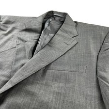 Hickey Freeman x Loro Piana Men  s 2-Button Blazer Gray   USA   42R