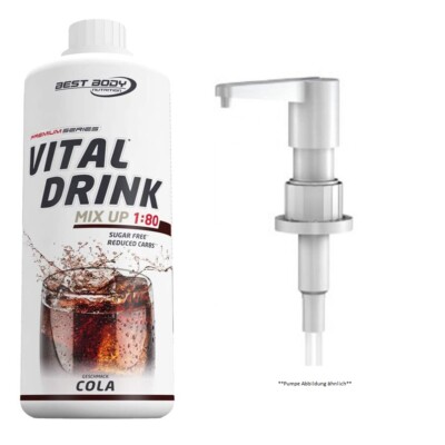 ++ Best Body Vital Drink Konzentrat - 1L Flasche + Dosierpumpe ++