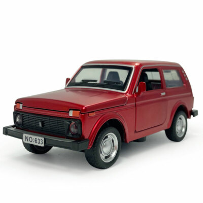 1:32 VAZ Lada Niva Model Car Metal Diecast Toy Cars Toys for Boys Kids Gifts Red