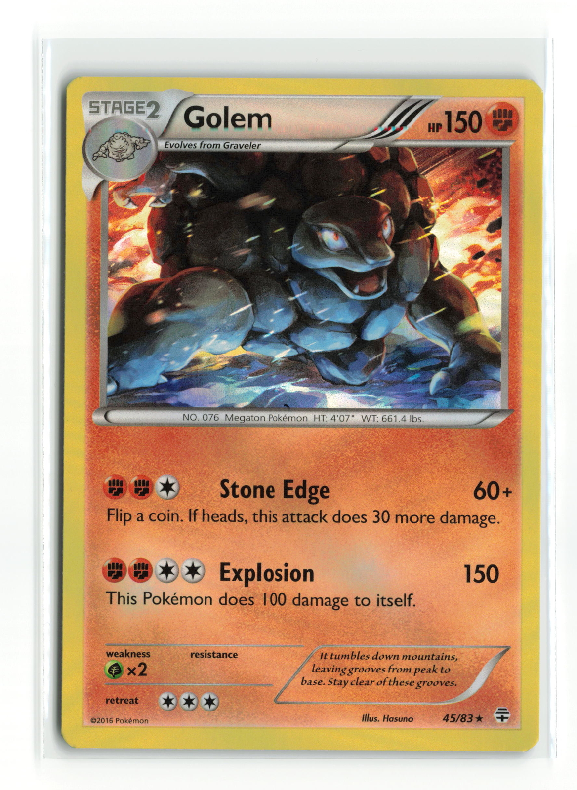GOLEM 45/83 GENERATIONS HOLO RARE POKEMON TCG NM