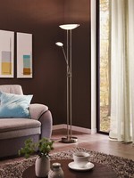Eglo Stehlampe Stehleuchte Lampe Led Leseleuchte Nickel Fluter