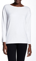 Alice And Olivia 2720 Boatneck White Long Sleeve Tee Size Extra Small Alice And Olivia 2720 Boatneck White Long Sleeve Tee Size Extra Small