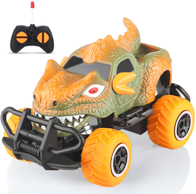 Dinosaur Remote Control Car for Boys Toys Age 36, Mini Dino RC Car