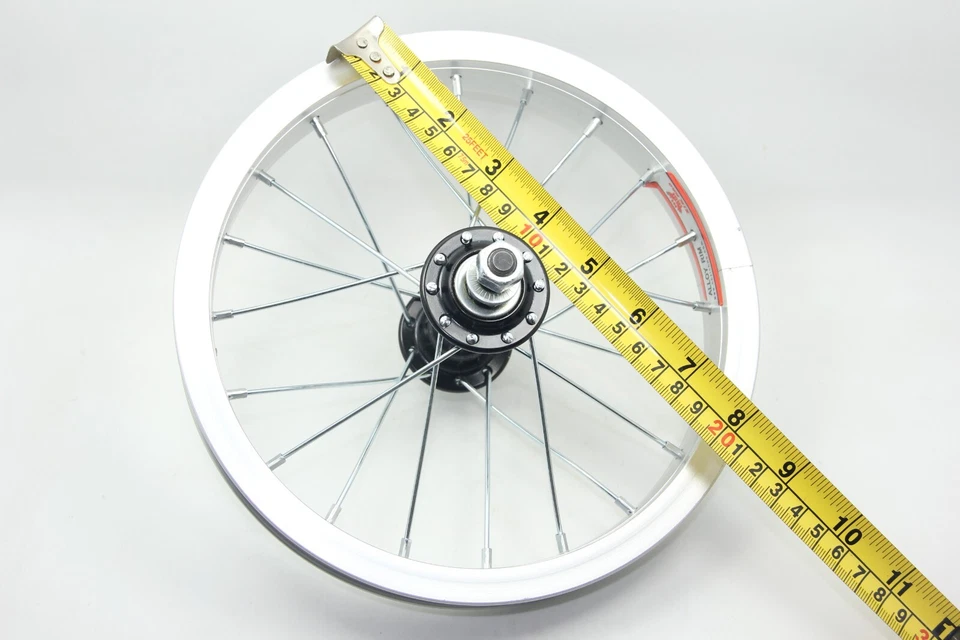 Bicycle Front Wheel Fit 12 X 1.75 Tire Scooter Kids Bike Aluminum Hub  3/8 Axle - Image 3 of 4