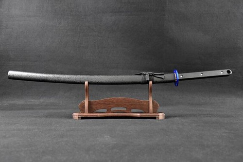 Wenge Wood Japanese Samurai Sword Holder Stand Katana Tanto Assembly Rack 1 Tier - Picture 6 of 7