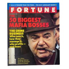 Fortune Magazine November 10, 1986 Mafia Boss...