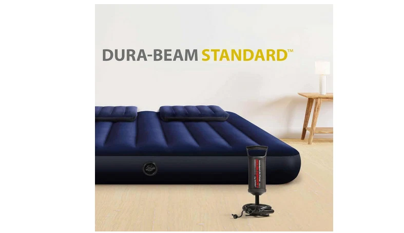 Intex Colchón hinchable Dura-Beam, Cama de aire inflable para camping Color Azul - Imagen 2 de 4