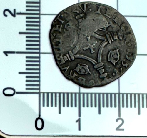 X263: Mary Scottish Hammered Plack - c/s 1579 by the Earl of Morton. Spink 5437 - Picture 2 of 3