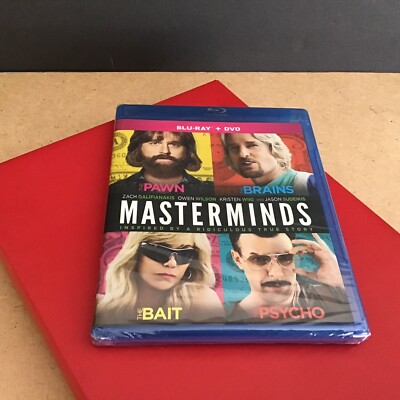 Masterminds Blu-ray/DVD 2-Disc Set New Sealed