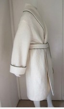 Autograph M&s Ivory Wool Rich Womens Winter Coat Uk 14 £199