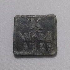 Weem • Perthshire • 1782 • Communion Token • Brook p.601 #1134 • Very Nice!