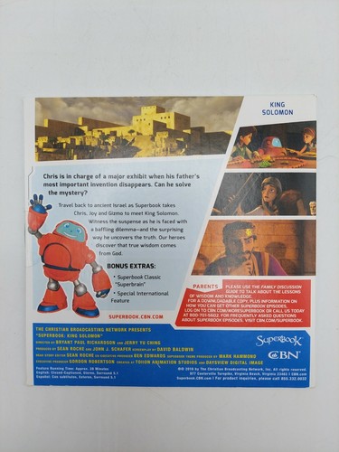 Superbook King Solomon DVD New - Imagen 2 de 3