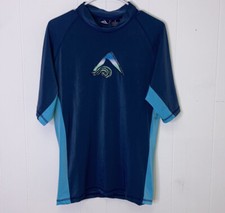 Kanu Surf Mercury Men  s M Rash Guard Swim Shirt Blue New MSRP 31