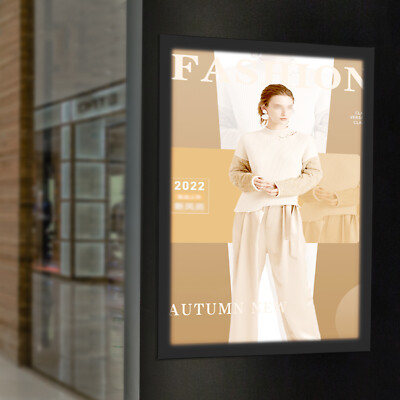 Movie Poster Frame LED Light Box Art Picture Advertising Display Sign Frame 12W