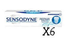 Sensodyne Repair & Protect Original MINT Deep Repair Toothpaste 75ml x6 Novamin