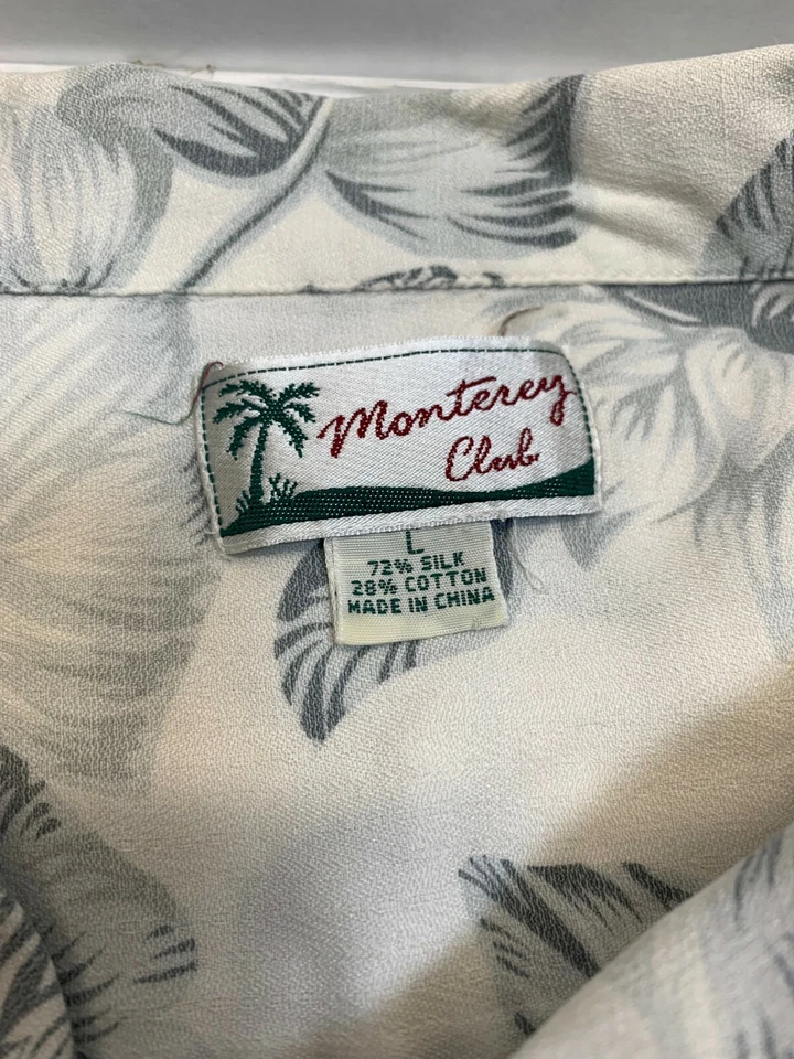 Camisa Hawaiana Monterey Club Hombre Botón Grande Tropical Foto 4 de 4