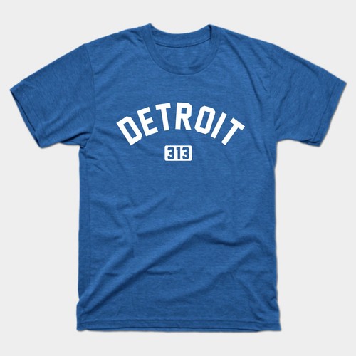 Detroit Hemd | Detroit 313 Klassisches T-Shirt - Bild 6 von 11