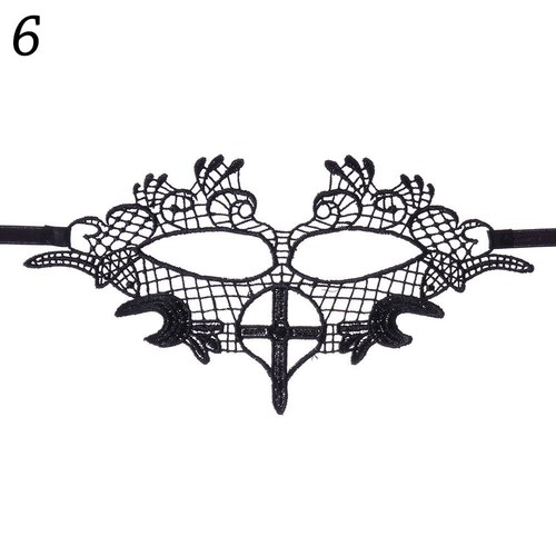 Half Face Gothic Party Masks Blindfold Masks Lace Masquerade Fancy Dress - Picture 18 of 27