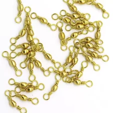 Brass Barrel Fishing Swivel ~ Choose Amount ~ Size 7 ~ Fits Do-It ~FREE Shipping