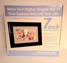 Pandigital 7" LCD Digital Photo Frame 128MB Interchangeable Frames NEW In Box