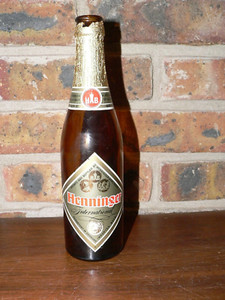 Vintage Henninger International Beer 11.2 Ounce Long Neck Beer Bottle (No Cap)