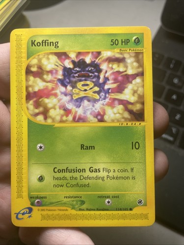 Pokémon TCG Expedition Base Set 114/165 - KOFFING, Regular Common - Picture 1 of 2