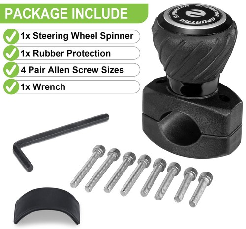 Universal Steering Wheel Knob Car Power Handle Spinner for Cars Semi Trucks - Picture 3 of 8