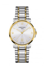 Image of Certina DS CAIMANO White Dial Quartz Watch Date C017.410.22.037.00 Swiss Made