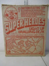 Lakeside DC Super Heroes Light up Drawing Desk in box WORKS