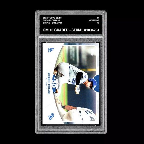 Graded 10 SHOHEI OHTANI SB #50 - 2024 Topps 50/50 Card #98 Dodgers MLB History