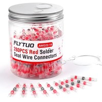 280 StüCk Rote LöTverbinder Schrumpfverbinder Wasserdicht Set, AWG 22-18, S