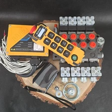 Juuko 800 Radio Remote Controller Hydraulic Valve 4 Spool 80 l/min 12VDC