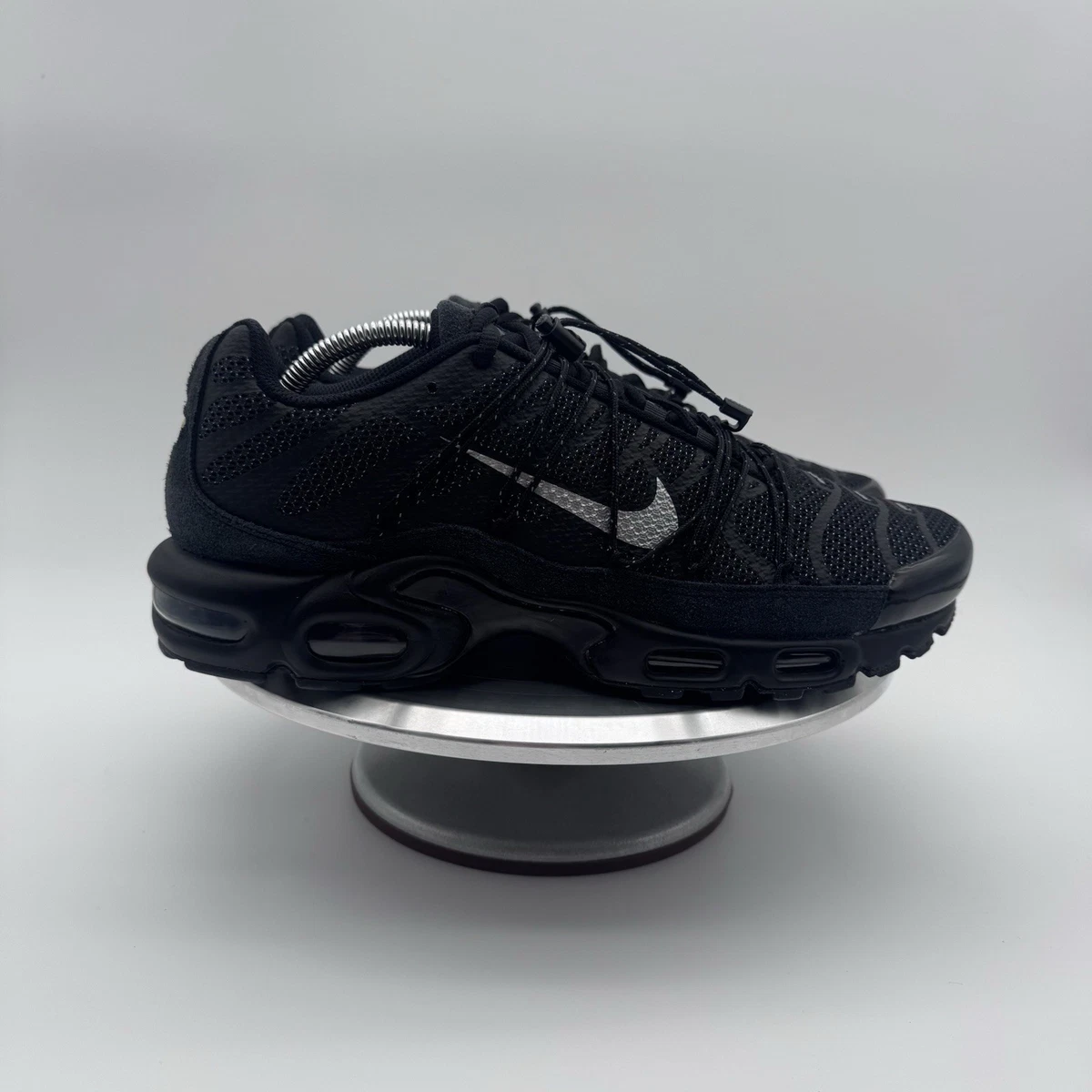 Nike Air Max Plus Utility Black Metallic Silver for Sale