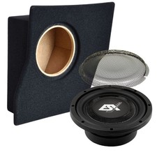 Subwoofer für VW Golf 3 ESX QXS8D4 20cm Bass + 8 Zoll Seitenteil-Gehäuse Box