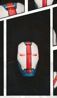 Eli Manning Unique Custom Marvel Comic Style Helmet Red Glowing Eyes + Sounds 