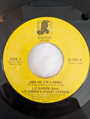 #ad #ad RARE SOUL LIZ DAMON#x27;S ORIENT EXPRESS SING ME I#x27;M a SONG 7quot; 45 vg $45.00