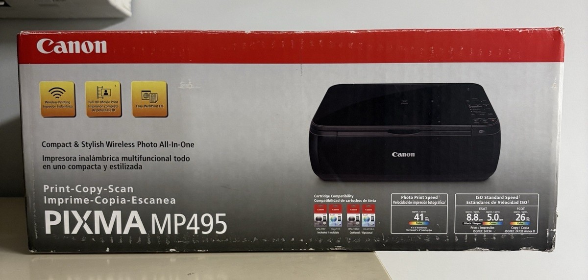 Multifunction Printer Canon Pixma Mp495 Printer Wifi Setup Canon PIXMA  MP495 All-In-One Inkjet Printer For Sale Online