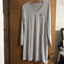 Jaclyn Smith Nightgown Grey Large New