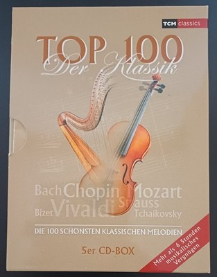 5 CDs* TOP 100 der Klassik * Bach Chopin Mozart Vivaldi Strauss - 5er CD Box