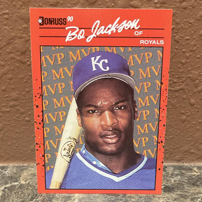 Donruss 1990 Bonus MVP Insert Bo Jackson Royals #BC-1 Period After INC Back
