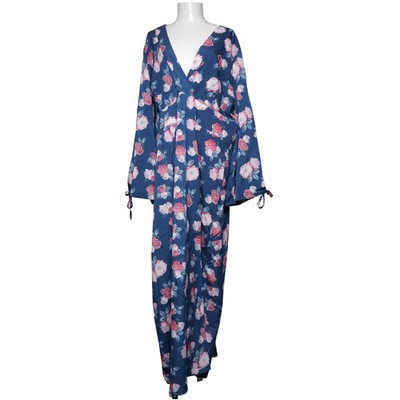 Unique 21, Maxikleid, Größe: XXL, Blau/Pink/Weiß, Blumen, Damen #PBQ