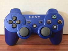 Genuine OEM SONY PlayStation 3 PS3 Sixaxis Dualshock 3 Wireless Controller Blue