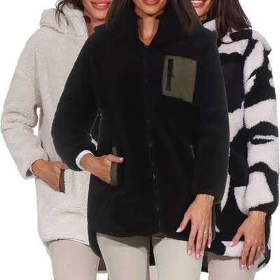 Hailys Damen Teddyfleece-Jacke Damenjacke Fleecejacke Teddyjacke Plüsch Te44ddy