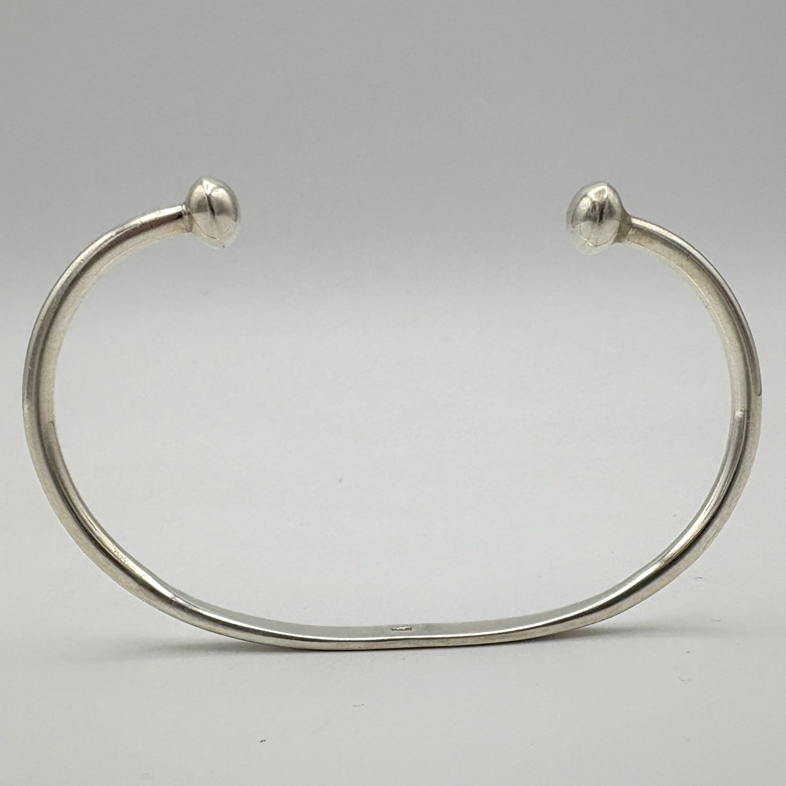 Sterling Silver 925 Solid Torque Bangle Bracelet … - image 3