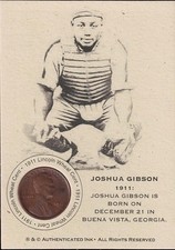 Josh Gibson Cards and Autographed Memorabilia Guide 12