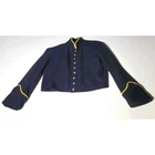 Civil War Era Union Army Wool Shell Jacket Coat Dark Blue Yellow Trimmed Size 46