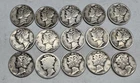 Lot # 1313 - 1.50 Face Value Mercury Dimes - 90% Silver - Unknown Grade