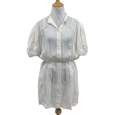 chinese dress ladies LACEY PUFF SLEEVE BELTED MINI DRESS – AKIRA main image 1