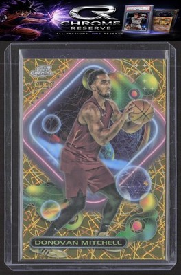 Topps Chrome Cosmic #25 Donovan Mitchell Gold Interstellar Refractors #/50